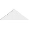 Ekena Millwork Saratoga Architectural Grade PVC Gable Bracket, 36"W x 13 1/2"H x 6"D x 6"F, 9/12 Pitch GBP036X14X0606SAR00 - alternate 2